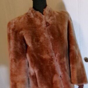 Vintage Mouton Sheepskin Fur Jacket*Well Made*Very Warm*